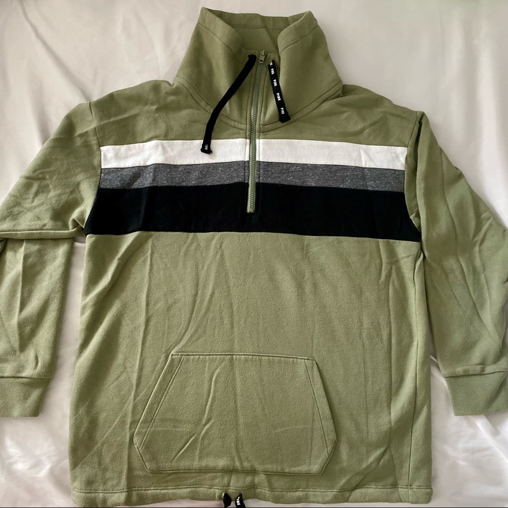 VS PINK Varsity Half-Zip